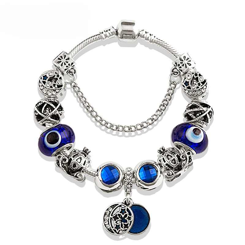 Charming Bangladeshi Fashion Jewelry Classic Royal Blue Crystal Murano Star Moon Bead Bracelet Deep Blue Enamel Pendant
Charming Bangladeshi Fashion Jewelry Classic Royal Blue Crystal Murano Star Moon Bead Bracelet Deep Blue Enamel Pendant