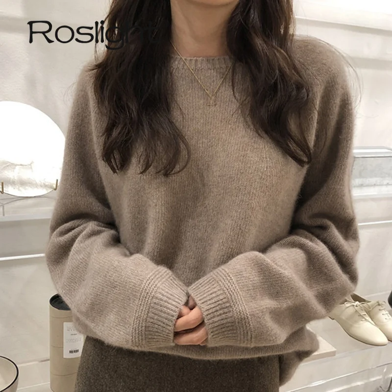 Winter Knitted Sweater Women Long Sleeve Wool Pullover Round O Neck Outer Jumper Autumn Basic Tops Fall Loose Sweater
Winter Knitted Sweater Women Long Sleeve Wool Pullover Round O Neck Outer Jumper Autumn Basic Tops Fall Loose Sweater