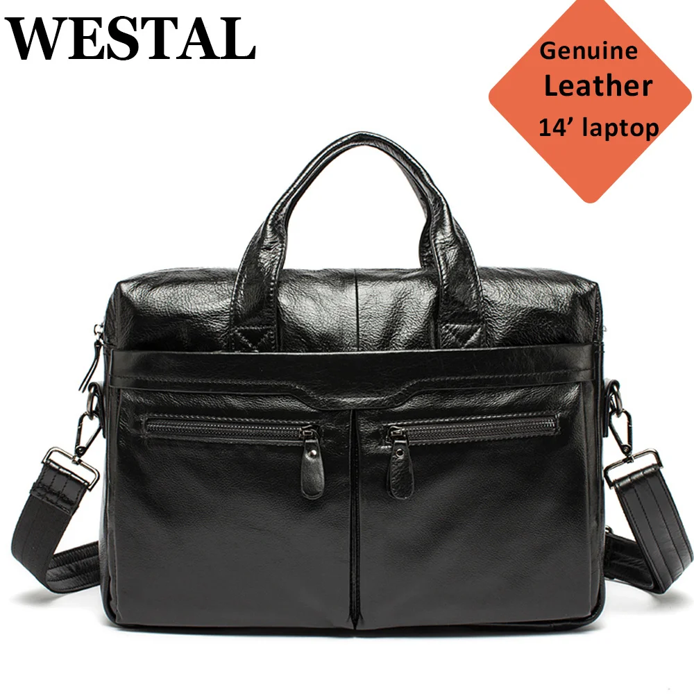 Business Men's Briefcase Genuine Leather Bags for Men 14 Laptop Bag Men Leather Bags for Document A4 Messenger Bag 9005
Business Men's Briefcase Genuine Leather Bags for Men 14 Laptop Bag Men Leather Bags for Document A4 Messenger Bag 9005