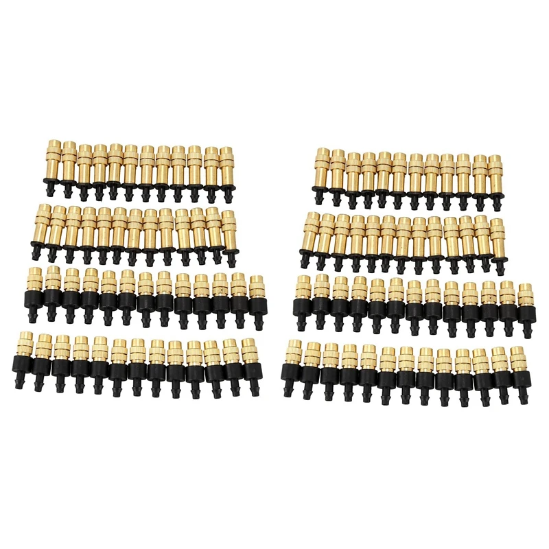 100PCS Adjustable Sprayer Brass Misting Nozzle Atomizing Sprinkler For Mini Drip Garden Watering Irrigation Spray
100PCS Adjustable Sprayer Brass Misting Nozzle Atomizing Sprinkler For Mini Drip Garden Watering Irrigation Spray