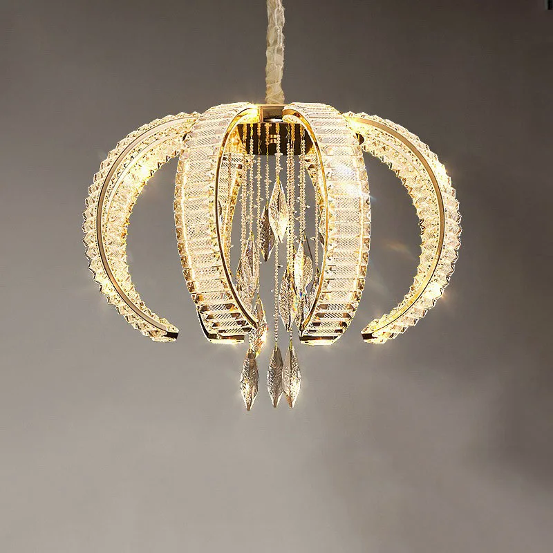 Postmodern Light Luxury Crystal Chandelier Bedroom Atmospheric Crystal Lamp High-end Creative Study Dining Room LED Chandelier
Postmodern Light Luxury Crystal Chandelier Bedroom Atmospheric Crystal Lamp High-end Creative Study Dining Room LED Chandelier