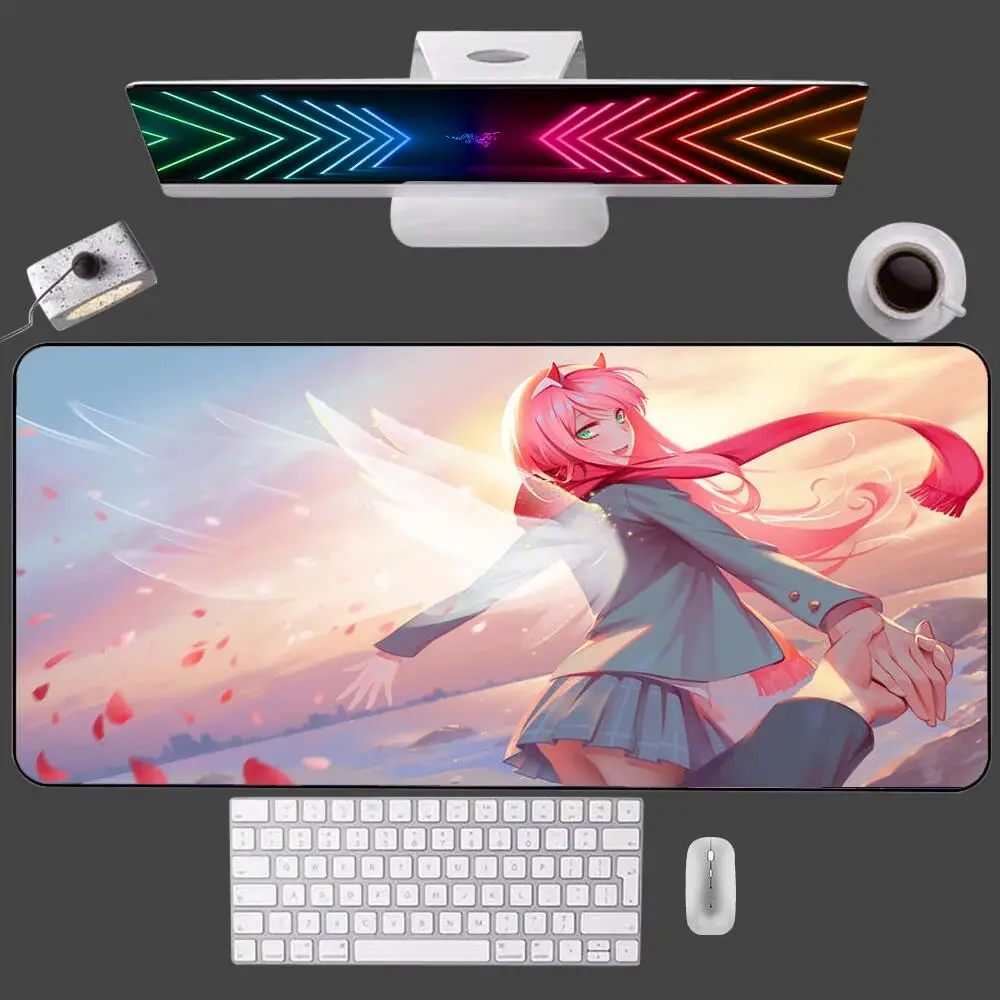 

Zero Two Darling In The Franxx Anime Mouse Pad XXL Gaming Players Speed Lock Edge Rubber Office Game Keyboard Desk Mat Mousepad
