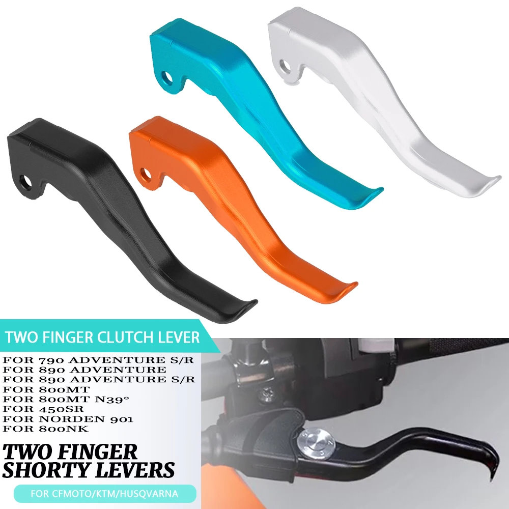 

Motorcycle two finger 10% force reduction shorty stunt clutch lever For 790 890 Adventure /ADV S/R 2018 2019 2020 2021 2022 2023