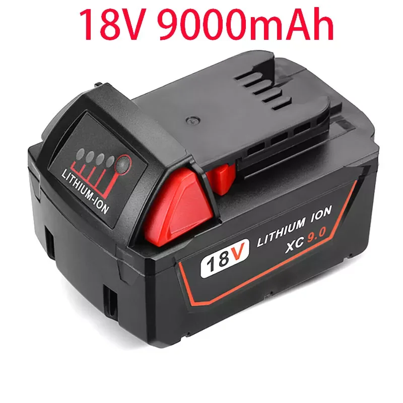 18650 Original 18V 9000MAh Milwaukee M18 Replacement Li-Ion Battery For Power Tool Battery 48-11-1815 48-11-1850 48-11-1860 Z50
18650 Original 18V 9000MAh Milwaukee M18 Replacement Li-Ion Battery For Power Tool Battery 48-11-1815 48-11-1850 48-11-1860 Z50