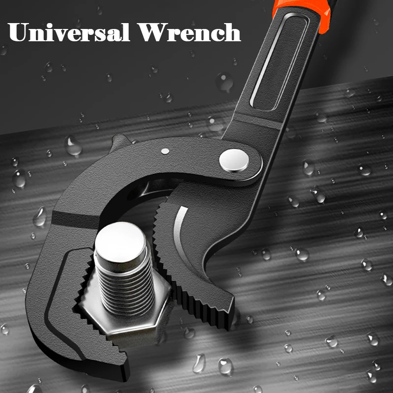 

14-30/30-60mm Universal Wrench Open End Spanner Set High-carbon Steel Snap N Grip Tool Plumber Multi Hand Tool Big Opening