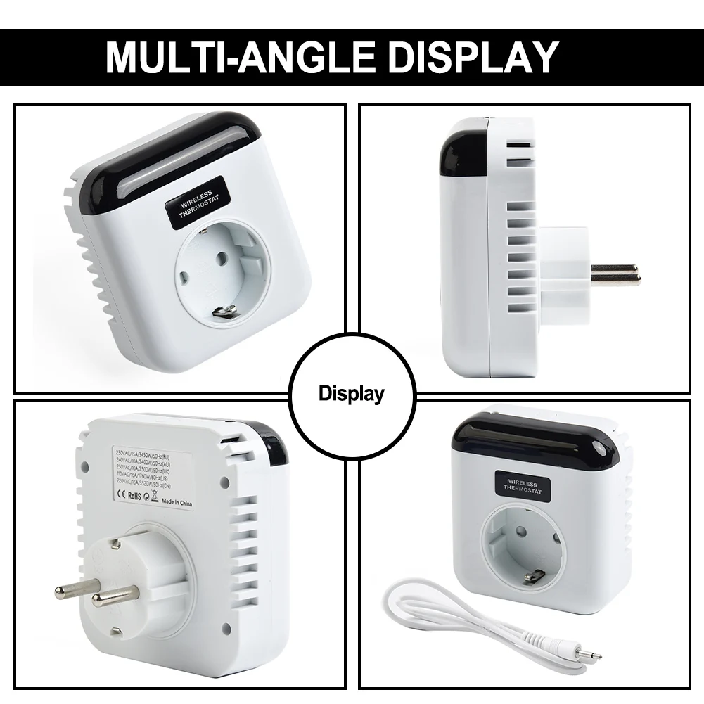WiFi Plug-in Programmable Remote Thermostat Socket, Voice Control Heater With Safety Guarantees Household Electrical Supplies
WiFi Plug-in Programmable Remote Thermostat Socket, Voice Control Heater With Safety Guarantees Household Electrical Supplies