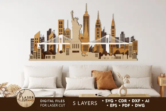 NEW YORK City Multilayer Set of 9 Laser Files for Cutting SVG DXF DWG CDR and Digital Multilayer Layout Files Engraving Cutting
NEW YORK City Multilayer Set of 9 Laser Files for Cutting SVG DXF DWG CDR and Digital Multilayer Layout Files Engraving Cutting