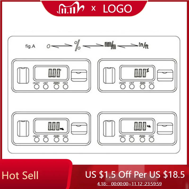 Magnet Digital Inclinometer Level Protractor Angle Finder Bevel Gauge Accessory
Magnet Digital Inclinometer Level Protractor Angle Finder Bevel Gauge Accessory