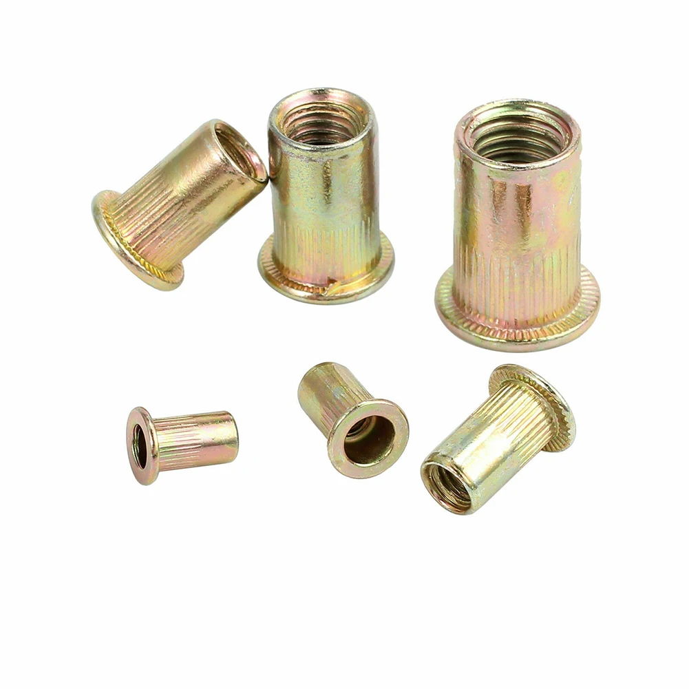 150Pcs M3 M4 M5 M6 M8 M10 Multi Sizes Carbon Steel Rivet Nuts Flat Head Rivet Nuts Insert Threaded Nut With Box Set
150Pcs M3 M4 M5 M6 M8 M10 Multi Sizes Carbon Steel Rivet Nuts Flat Head Rivet Nuts Insert Threaded Nut With Box Set