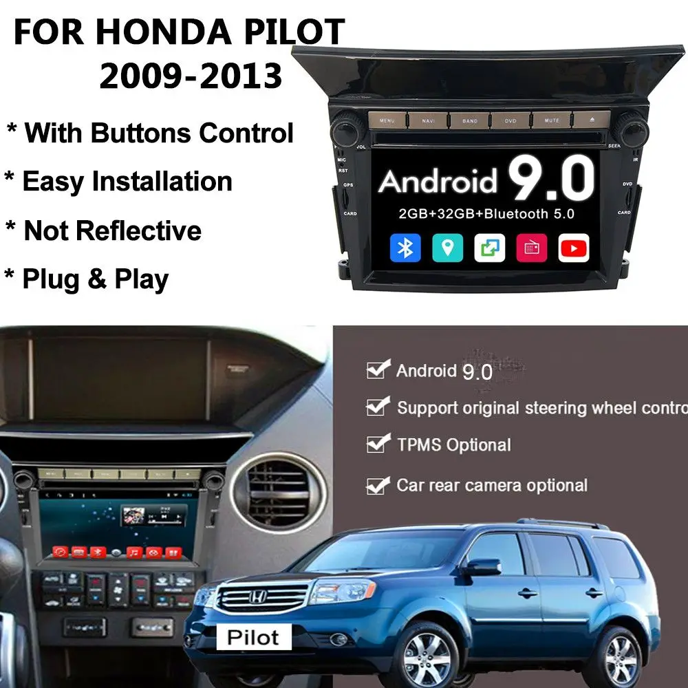 Car Stereo 2 Din Android for Honda Pilot with DSP LCD Multimedia Center Radio Auto Bluetooth SWC DVD Player
Car Stereo 2 Din Android for Honda Pilot with DSP LCD Multimedia Center Radio Auto Bluetooth SWC DVD Player