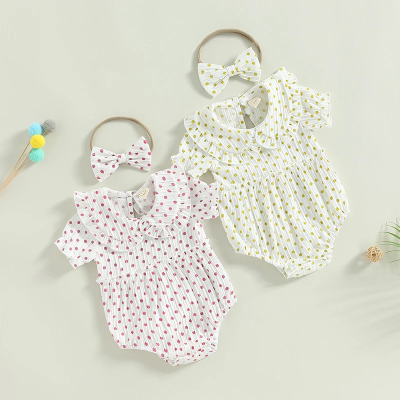 Newborn Baby's Clothes Girl 2Pcs Summer Outfits Short Sleeve Doll Collar Kids Romper with Headband Children's Clothing Set
Newborn Baby's Clothes Girl 2Pcs Summer Outfits Short Sleeve Doll Collar Kids Romper with Headband Children's Clothing Set