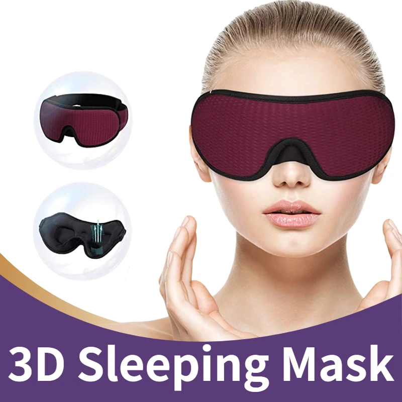 3D Sleeping Eye Mask 100% Block Out Light Soft Padded Eye Shade Blindfold Sleeping Aid Face Mask Travel Breathable Eyepatch
3D Sleeping Eye Mask 100% Block Out Light Soft Padded Eye Shade Blindfold Sleeping Aid Face Mask Travel Breathable Eyepatch