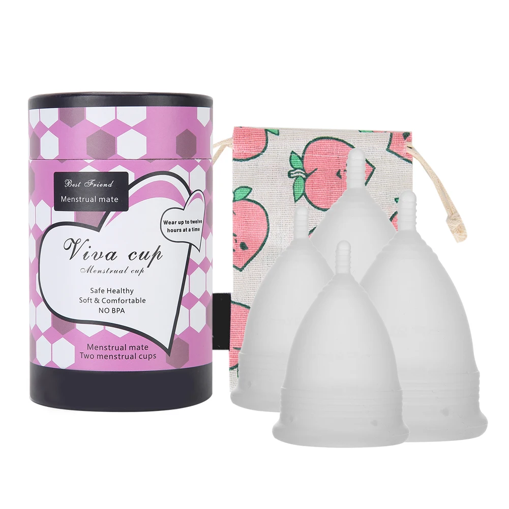 Reusable Silicone Female Menstrual Cup Feminine Hygiene Cup Set Menstruation Collector Prevent Side Leakage Skin-Friendly Health
Reusable Silicone Female Menstrual Cup Feminine Hygiene Cup Set Menstruation Collector Prevent Side Leakage Skin-Friendly Health