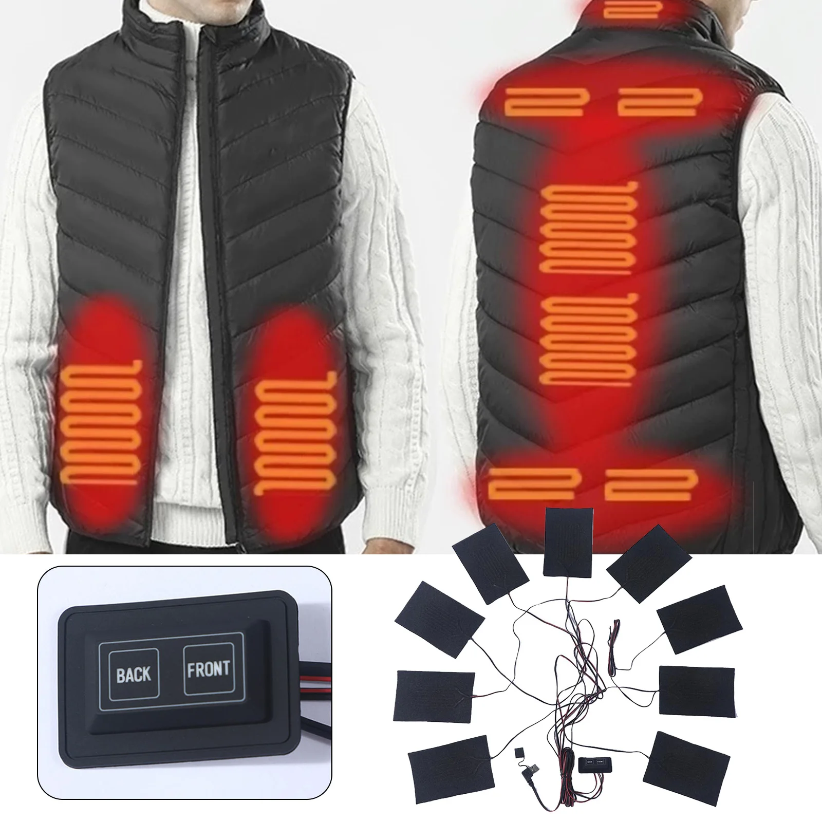 Multifunctional 9 In 1 Garment Heating Pad Adjustable 3 Temperatures Carbon Fiber Heating Pads For Clothing Thermal Belts Gloves
Multifunctional 9 In 1 Garment Heating Pad Adjustable 3 Temperatures Carbon Fiber Heating Pads For Clothing Thermal Belts Gloves