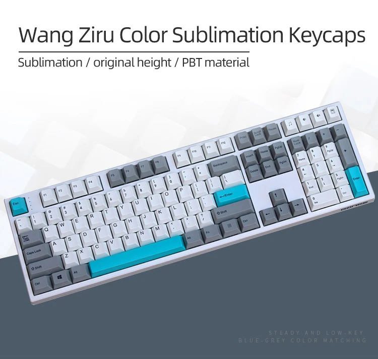 130 Keys Cherry Profile PBT Dye-Sub Keycaps Wang Ziru Custom Keycap Set Is Suitable For MX Switch Gaming Mechanical Keyboard
130 Keys Cherry Profile PBT Dye-Sub Keycaps Wang Ziru Custom Keycap Set Is Suitable For MX Switch Gaming Mechanical Keyboard