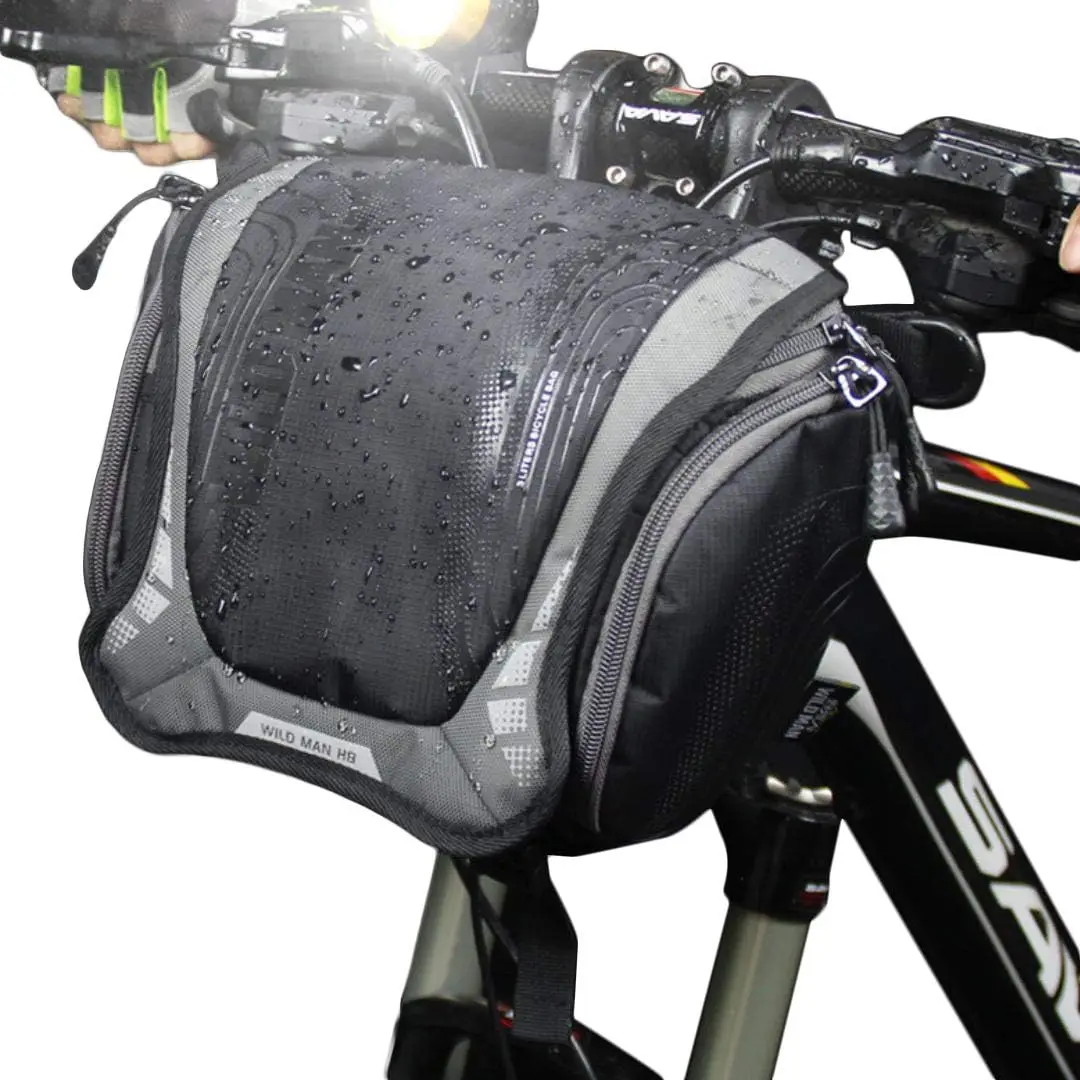 WILD MAN Quick-Release Rainproof Bike Handlebar Bag for Bicycle Frone Frame Good for Travel Outdoor Cycling Accessories
WILD MAN Quick-Release Rainproof Bike Handlebar Bag for Bicycle Frone Frame Good for Travel Outdoor Cycling Accessories