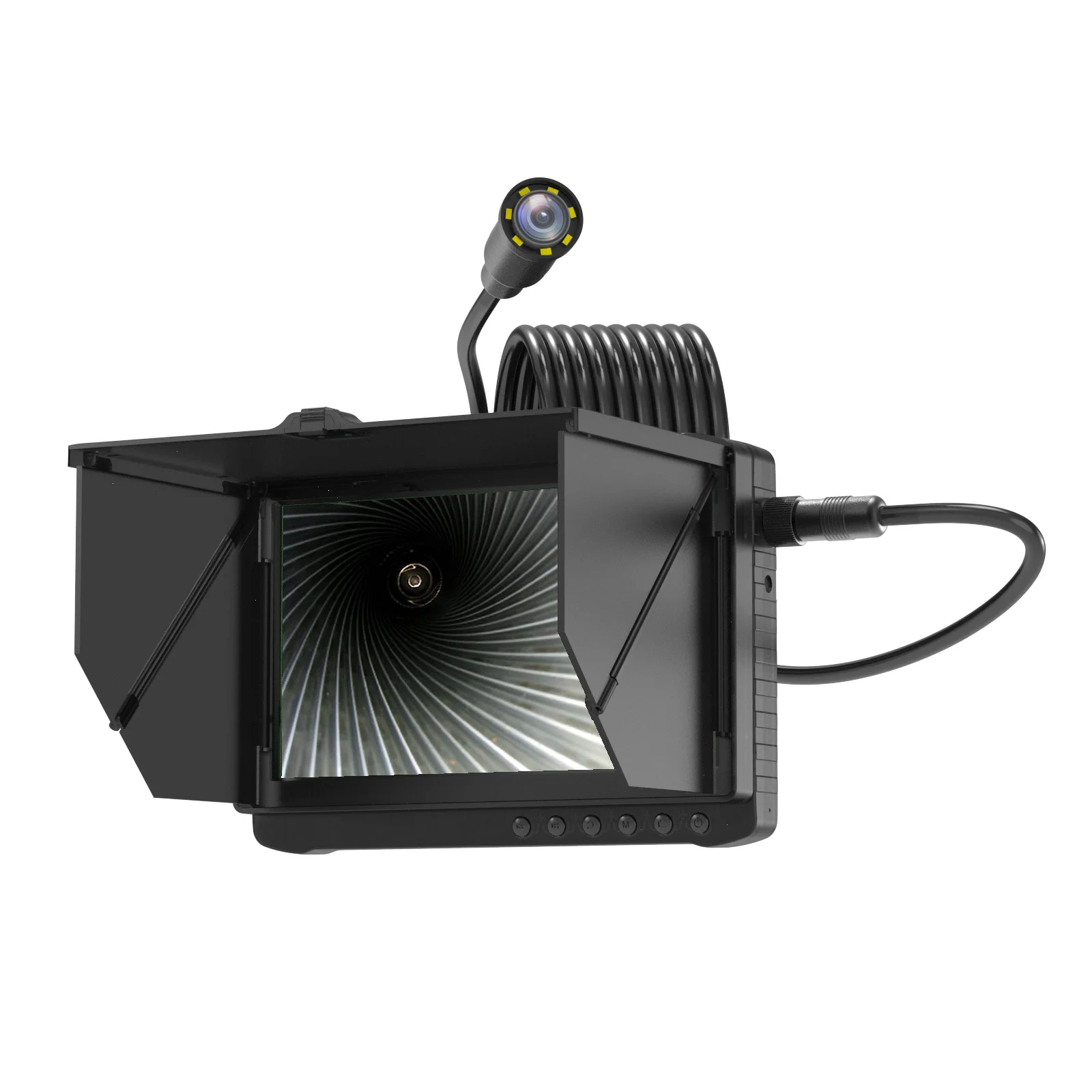 7 Inch LCD Screen Sewer Detection Camera Digital 5M Semi-Rigid Probe Endoscope for underwater research
7 Inch LCD Screen Sewer Detection Camera Digital 5M Semi-Rigid Probe Endoscope for underwater research