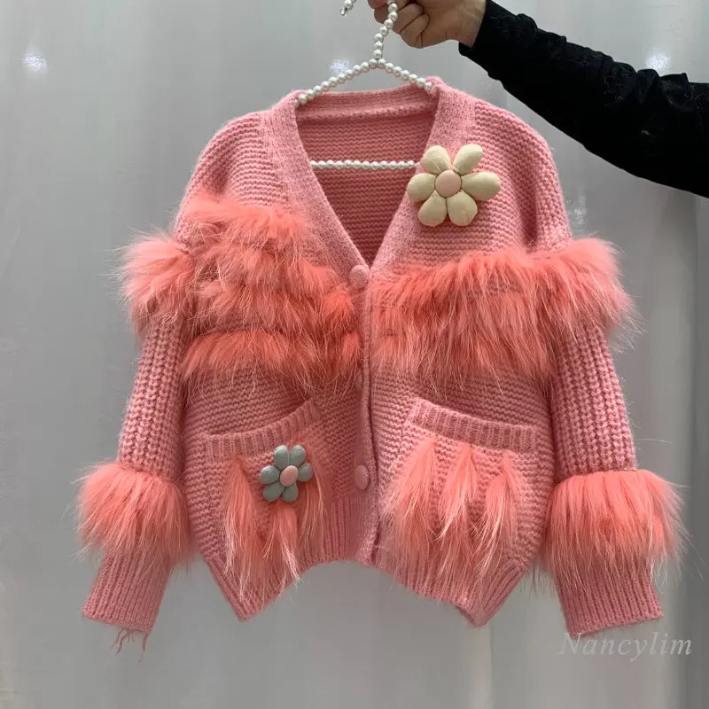 European Luxury Style Real Fur Cardigan for Women New Fall Winter Fashion Natural Fox Fur Coat Loose Sweater Knitted Top Street
European Luxury Style Real Fur Cardigan for Women New Fall Winter Fashion Natural Fox Fur Coat Loose Sweater Knitted Top Street