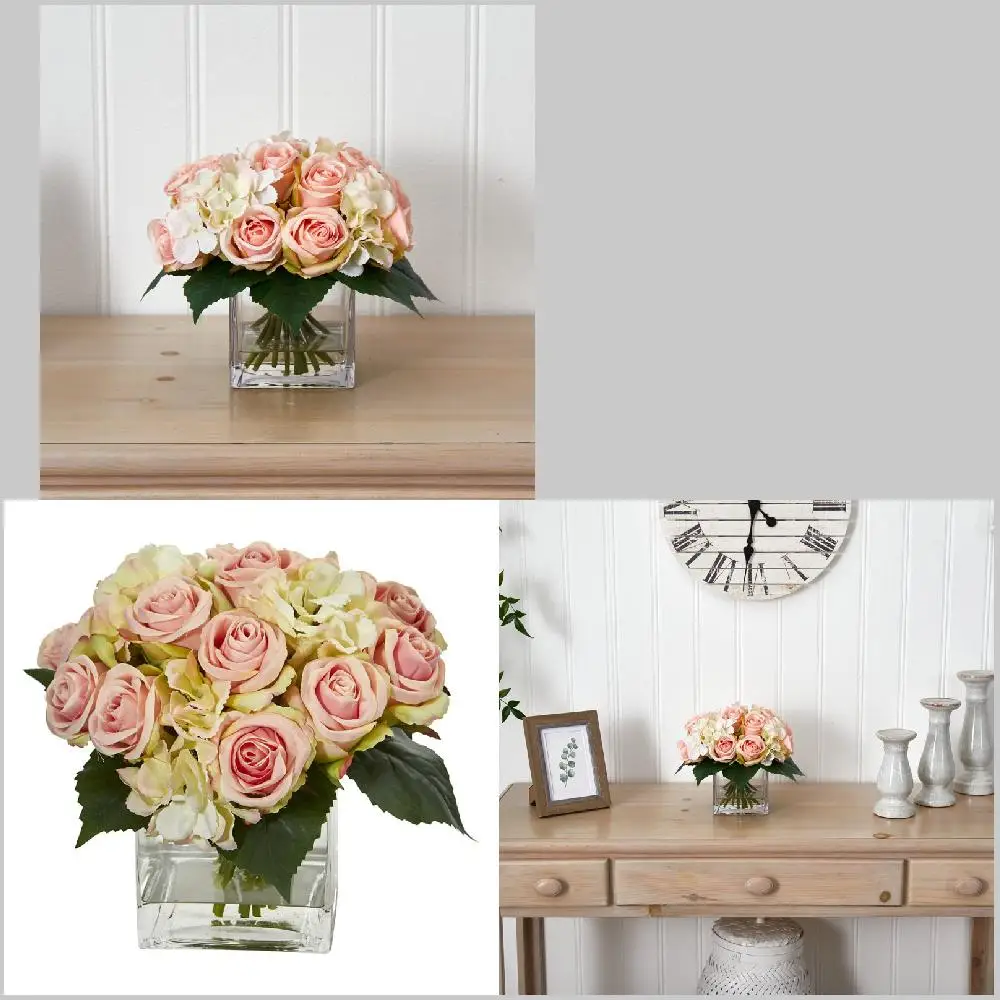 Lovely Artificial Hydrangea Bouquet Flower Arrangement in Decorative Vase - Perfect Gift Idea.
Lovely Artificial Hydrangea Bouquet Flower Arrangement in Decorative Vase - Perfect Gift Idea.