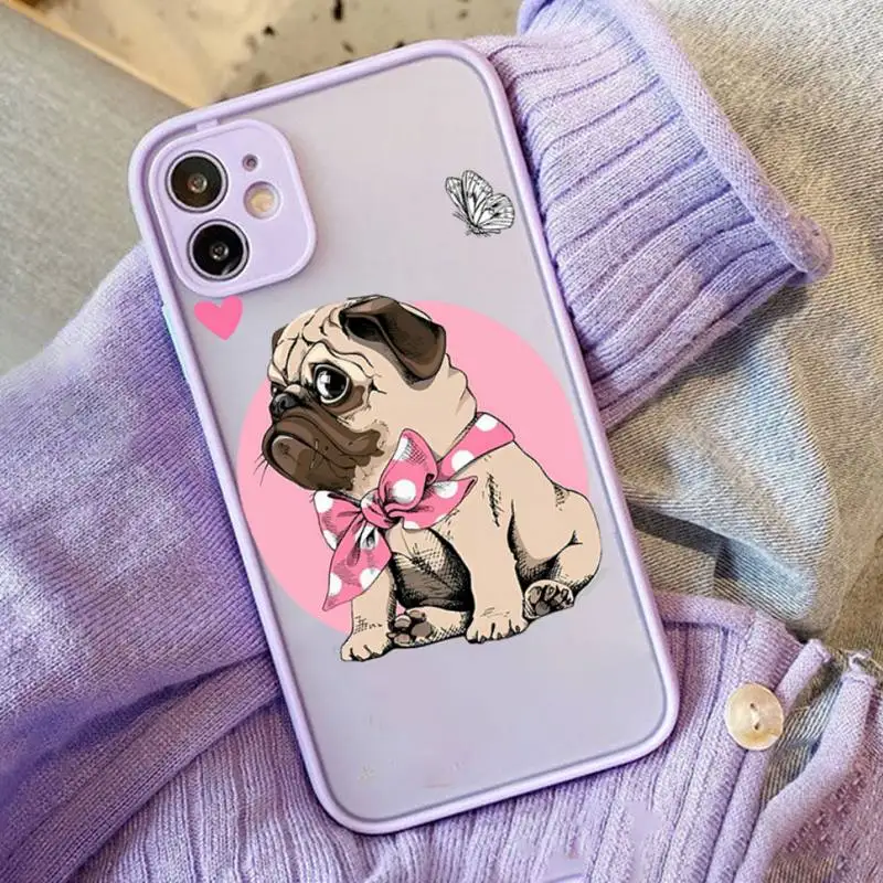 Cute Pug Dog Phone Case for iPhone X XR XS 7 8 Plus 11 12 13 pro MAX 13mini Translucent Matte Case
Cute Pug Dog Phone Case for iPhone X XR XS 7 8 Plus 11 12 13 pro MAX 13mini Translucent Matte Case