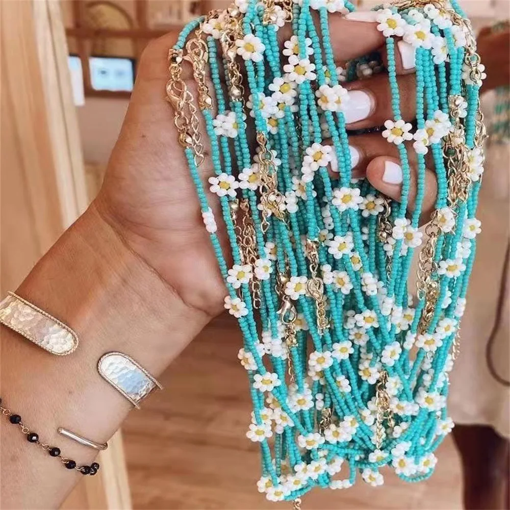 KKBEAD 2022 Kpop Daisy Flower Necklace for Women Girl Friends Dropshipping Handmade Beaded Necklaces Gift for Her Accessories
KKBEAD 2022 Kpop Daisy Flower Necklace for Women Girl Friends Dropshipping Handmade Beaded Necklaces Gift for Her Accessories