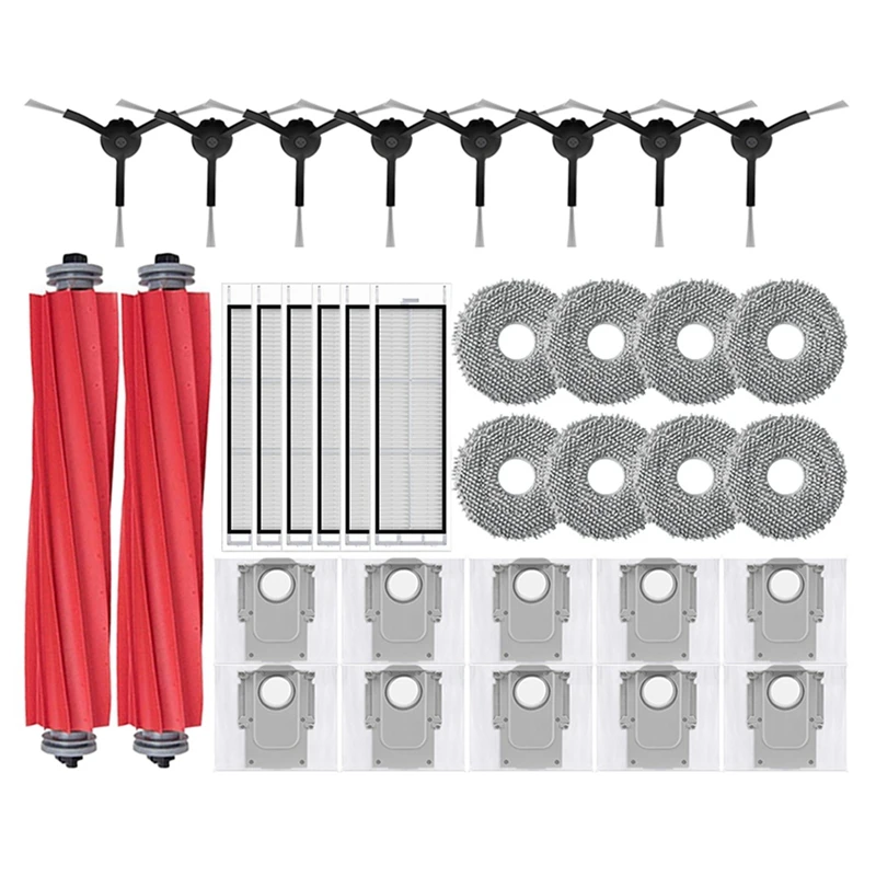 For Roborock Q Revo / P10 A7400RR Robot Vacuums Cleaner Main Side Brush Hepa Filter Mop Cloth Dust Bag Parts Accessories Kit
For Roborock Q Revo / P10 A7400RR Robot Vacuums Cleaner Main Side Brush Hepa Filter Mop Cloth Dust Bag Parts Accessories Kit