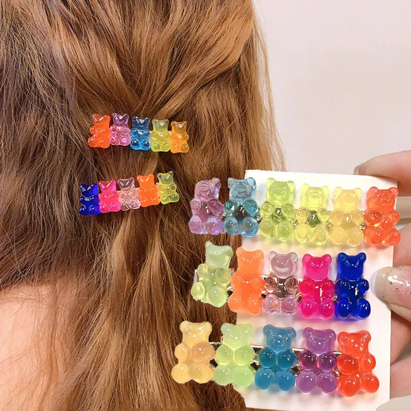 Jelly Bear Hair Clips for Women Girls Candy Color Barrettes Cartoon Animal Hairpin Hair Accessories Gifts
Jelly Bear Hair Clips for Women Girls Candy Color Barrettes Cartoon Animal Hairpin Hair Accessories Gifts