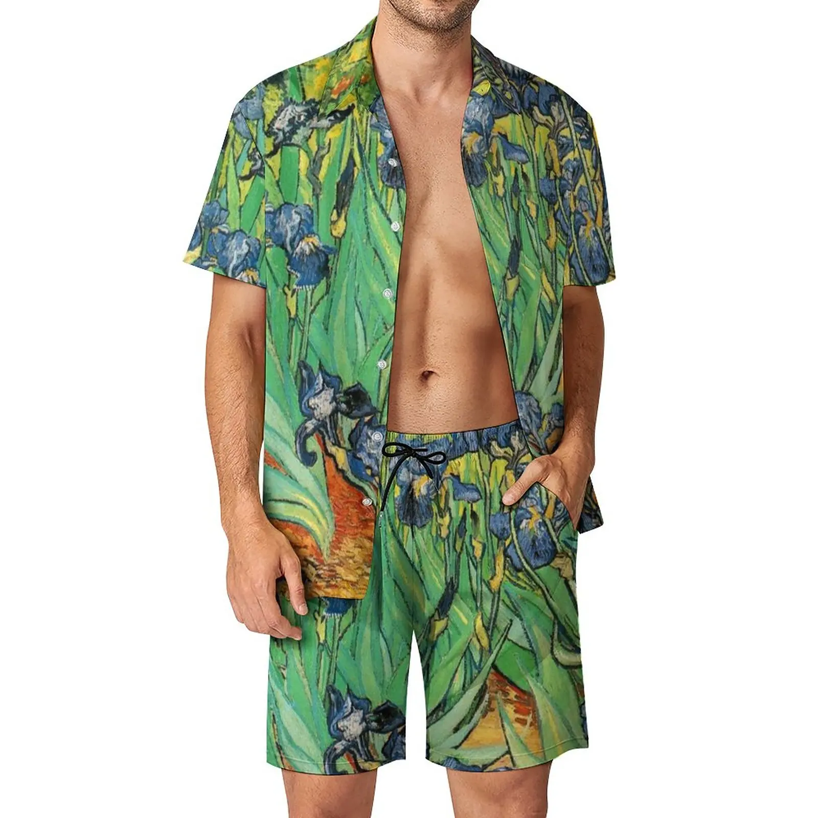 Irises Men Sets Vincent Van Gogh Casual Shorts Beachwear Shirt Set Summer Fashion Graphic Suit Short Sleeve Big Size Clothing
Irises Men Sets Vincent Van Gogh Casual Shorts Beachwear Shirt Set Summer Fashion Graphic Suit Short Sleeve Big Size Clothing