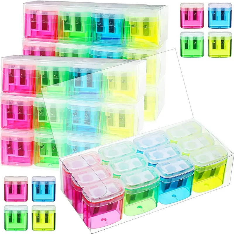 96 Pieces Pencil Sharpeners For Kids Colored Pencil Sharpeners Manual Double Hole With Cover To For School Office Home
96 Pieces Pencil Sharpeners For Kids Colored Pencil Sharpeners Manual Double Hole With Cover To For School Office Home