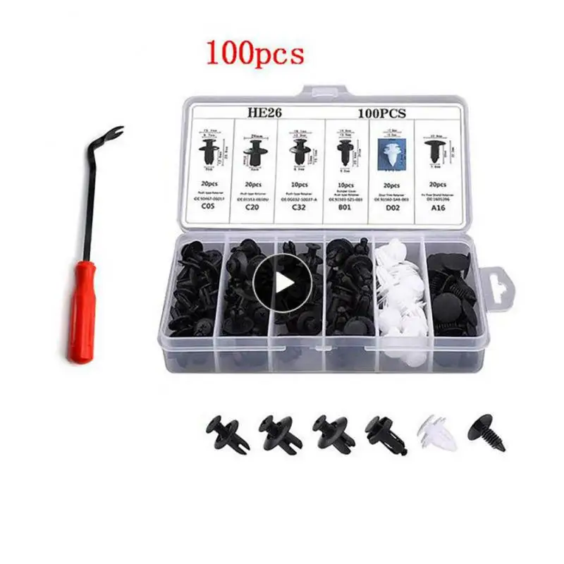 Multifunctional Auto Fastener Clip Nylon Clip Durable Car Buckle Set Practical Car Interior Accessories Universal Bumper Buckle
Multifunctional Auto Fastener Clip Nylon Clip Durable Car Buckle Set Practical Car Interior Accessories Universal Bumper Buckle
