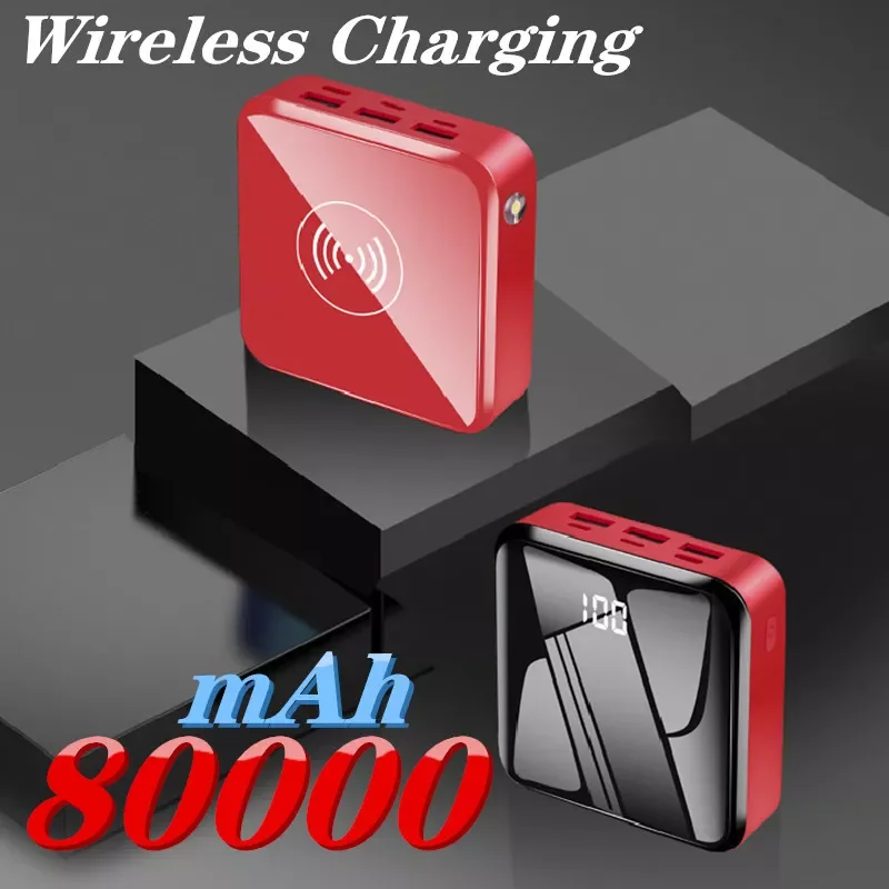 2023New 80000mAh Mini Wireless Power Bank Portable Charger Outdoor Travel Fast Charging Suitable For Xiaomi Samsung iPhone
2023New 80000mAh Mini Wireless Power Bank Portable Charger Outdoor Travel Fast Charging Suitable For Xiaomi Samsung iPhone