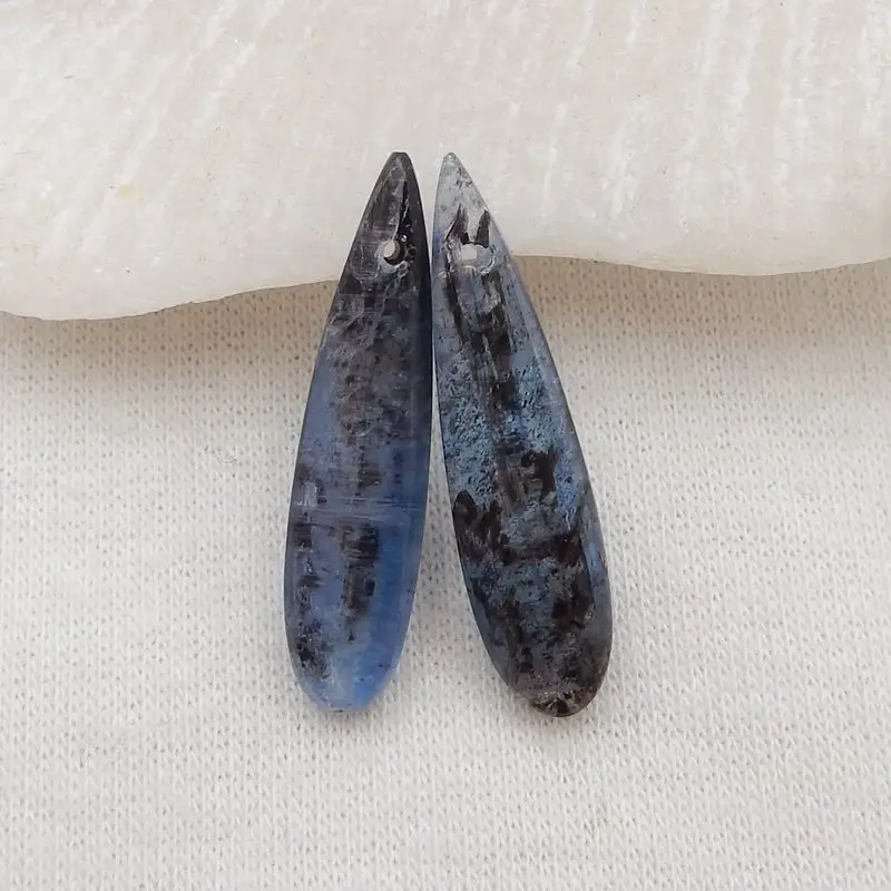 Natural Stone Blue Kyanite Front Driled Earring Bead 49x12x4mm 8g Fashion Jewelry Women Earrings
Natural Stone Blue Kyanite Front Driled Earring Bead 49x12x4mm 8g Fashion Jewelry Women Earrings