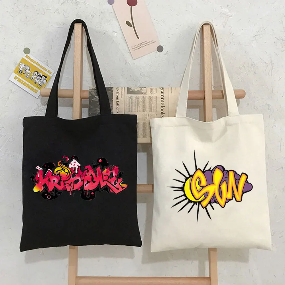 New Ulzzang Funny Cartoon Letter Harajuku Women Shoulder Bag Gothic School Bag Y2k Canvas Bag Large Capacity Casual Shopper Bag
New Ulzzang Funny Cartoon Letter Harajuku Women Shoulder Bag Gothic School Bag Y2k Canvas Bag Large Capacity Casual Shopper Bag