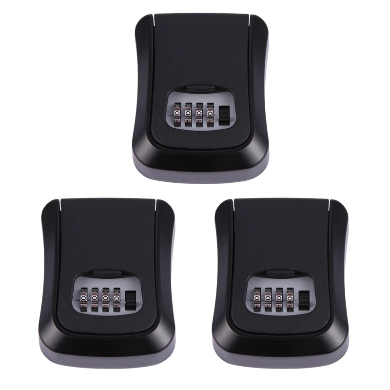 3X Black Password Key Lock Box Wall Mounted Zinc Alloy Key Box Weatherproof 4 Digit Combination Key Storage Lock Box
3X Black Password Key Lock Box Wall Mounted Zinc Alloy Key Box Weatherproof 4 Digit Combination Key Storage Lock Box