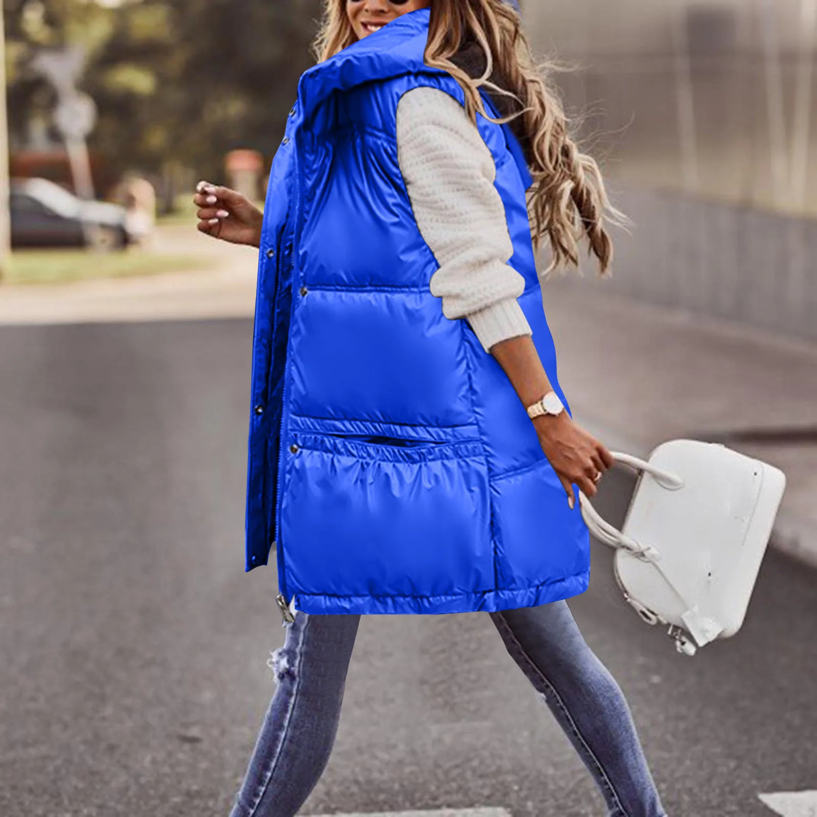 Womens Hooded Down Vest Autumn And Winter Casual Wool City Coat Women Long Warm Coats for Women Womens Outerwear Jackets Coats 
Womens Hooded Down Vest Autumn And Winter Casual Wool City Coat Women Long Warm Coats for Women Womens Outerwear Jackets Coats