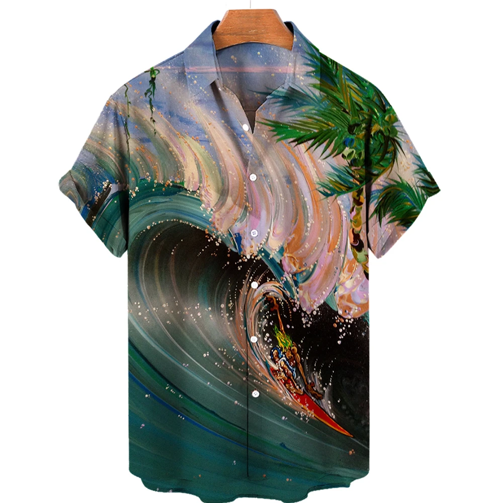 New Summer Shirt Hawaiian Men's Beach Vacation Short Sleeve Top Casual Versatile Trend High Quality Fashion High End Loose Fit
New Summer Shirt Hawaiian Men's Beach Vacation Short Sleeve Top Casual Versatile Trend High Quality Fashion High End Loose Fit
