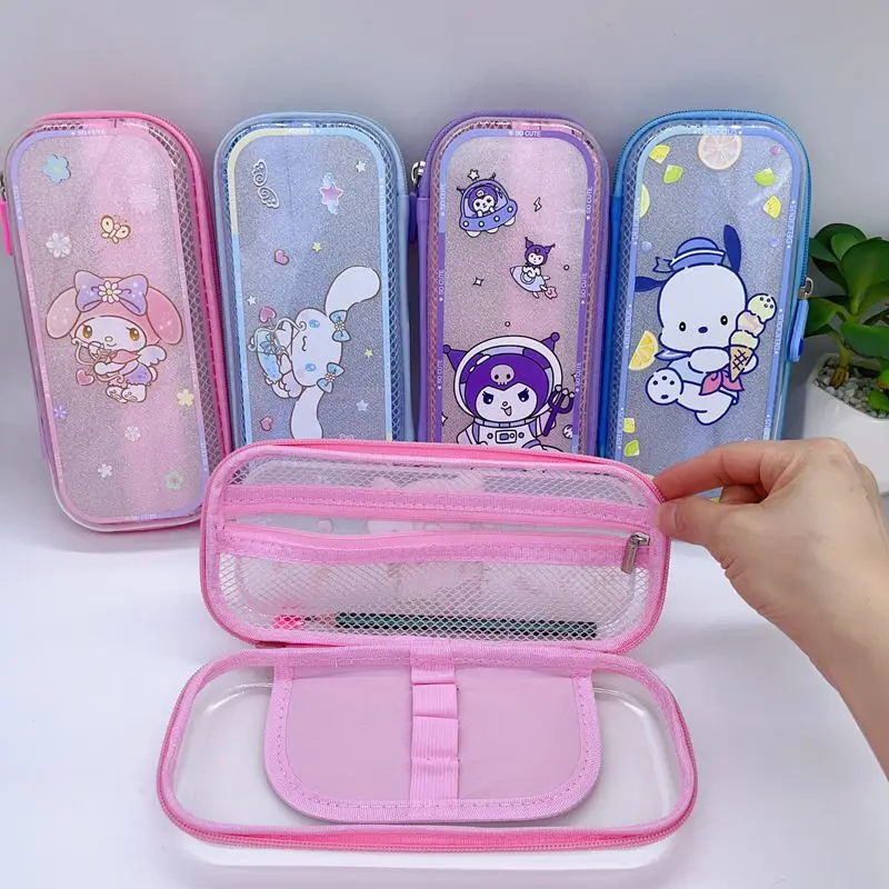 Kawaii Hello Kittys Kuromi Pencil Case Cartoon Sanrios My Melody Pochacco Student Stationery Storage Box Double Layer Zipper
Kawaii Hello Kittys Kuromi Pencil Case Cartoon Sanrios My Melody Pochacco Student Stationery Storage Box Double Layer Zipper