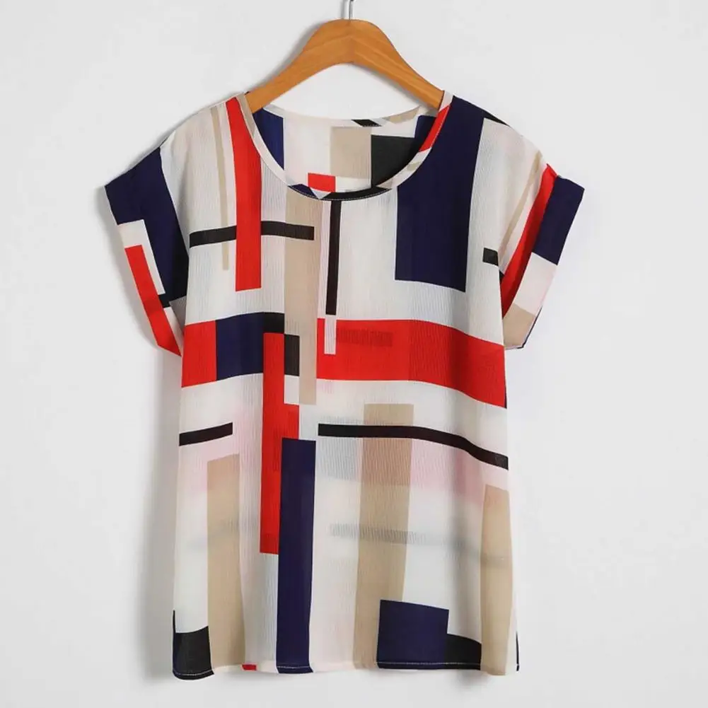 Summer Womens Tops And Blouses Red Printed Bat Short Sleeve Chiffon Shirt Loose Blusas O Neck Pullover Tops
Summer Womens Tops And Blouses Red Printed Bat Short Sleeve Chiffon Shirt Loose Blusas O Neck Pullover Tops
