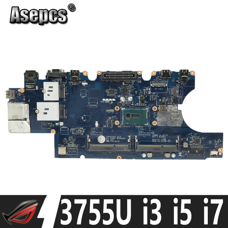 Семейная материнская плата для ноутбука dell Latitude 15 5550 E5550, системная плата Φ 0V82HM с процессором 3755U i3 i5 i7 5-го поколения
Семейная материнская плата для ноутбука dell Latitude 15 5550 E5550, системная плата Φ 0V82HM с процессором 3755U i3 i5 i7 5-го поколения