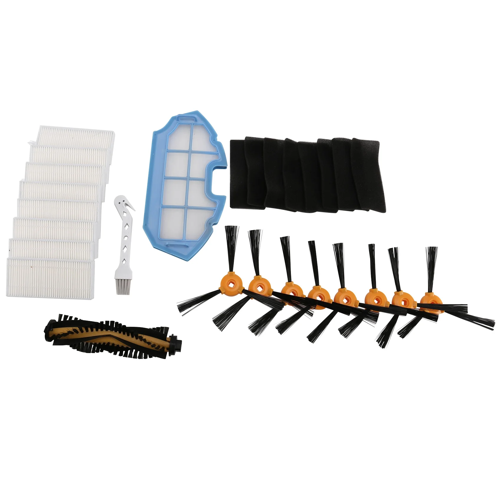 Replacement Filters and Brushes for Ecovacs Deebot N79 N79S DN622 500 N79W N79Se Yeedi K600, K700 Robotic Vacuum Cleaner 
Replacement Filters and Brushes for Ecovacs Deebot N79 N79S DN622 500 N79W N79Se Yeedi K600, K700 Robotic Vacuum Cleaner