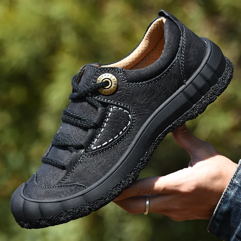Fashion Mens Casual Shoes Lace Up Breathable Genuine Leather Men Classics Shoes Leisure Footwear Outdoor Trekking Shoe Men Flats
Fashion Mens Casual Shoes Lace Up Breathable Genuine Leather Men Classics Shoes Leisure Footwear Outdoor Trekking Shoe Men Flats