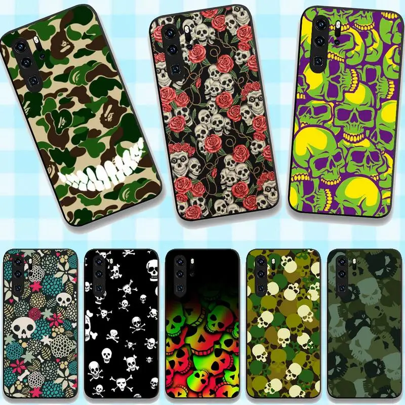 

The Devil Skeleton Phone Case For Huawei G7 G8 P7 P8 P9 P10 P20 P30 Lite Mini Pro P Smart Plus Cove Fundas