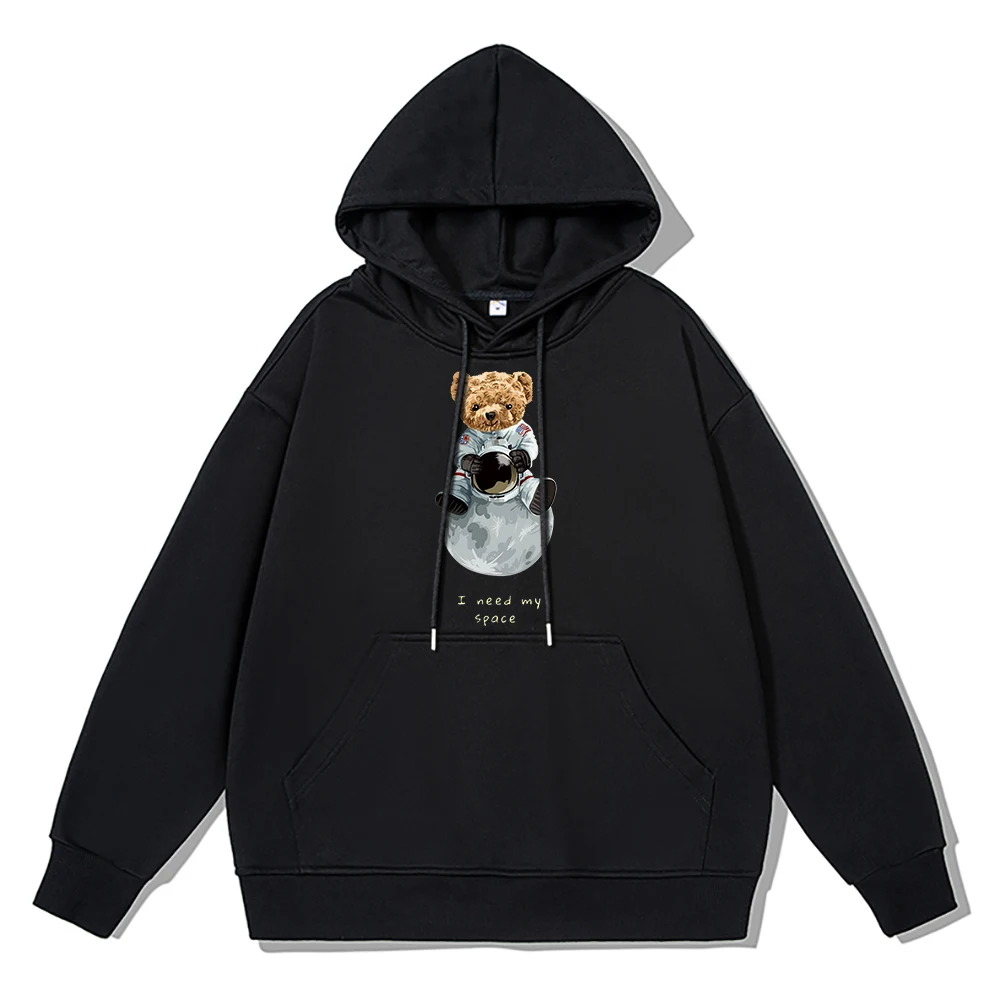 Teddy Bear Astronaut Personality Streetwear Hoodie Men Winter Thicken Cotton Clothing Loose Oversized Sweatshirts Fashion Hooded
Teddy Bear Astronaut Personality Streetwear Hoodie Men Winter Thicken Cotton Clothing Loose Oversized Sweatshirts Fashion Hooded