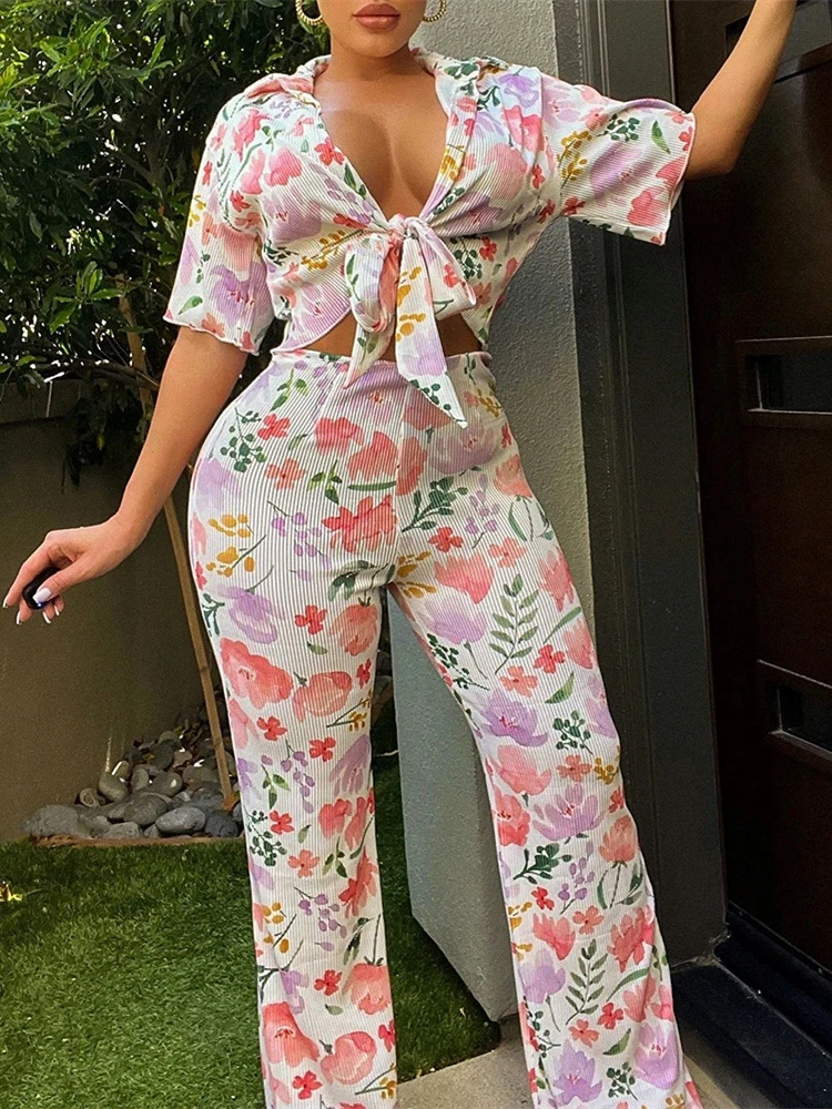 Women Autumn Casual Two Piece Set Print V-Neck Blouse & Long Trouser Matching Stretchy Soft Skinny Slim Streetwear Women Outfits
Women Autumn Casual Two Piece Set Print V-Neck Blouse & Long Trouser Matching Stretchy Soft Skinny Slim Streetwear Women Outfits