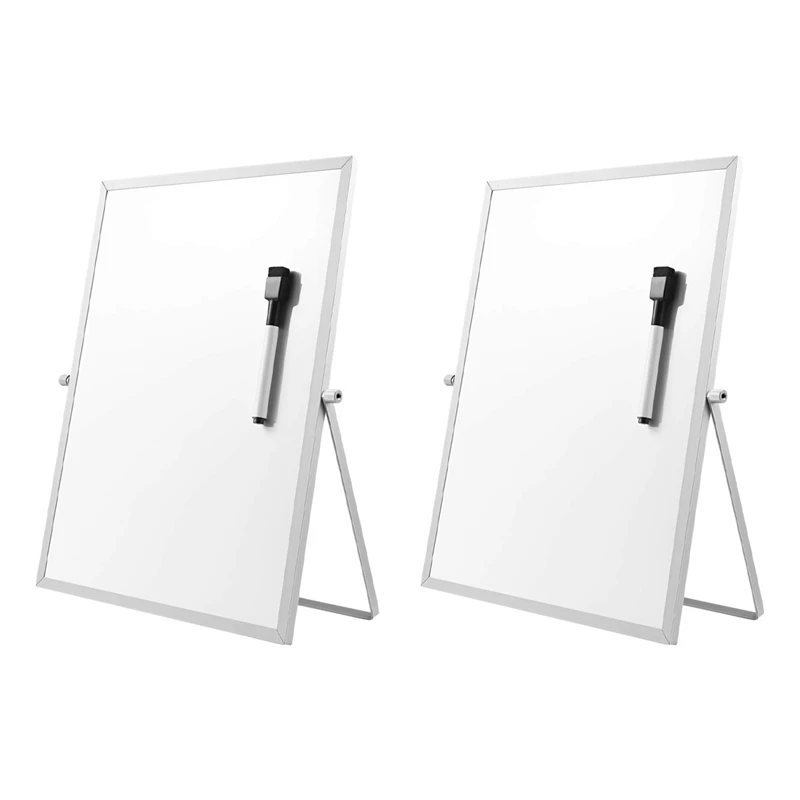 2X Magnetic Dry Erase Board With Stand For Desktop Double Sided White Board Planner Reminder For School Office
2X Magnetic Dry Erase Board With Stand For Desktop Double Sided White Board Planner Reminder For School Office