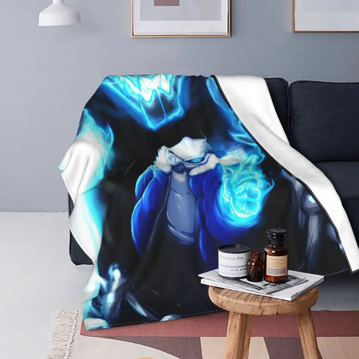 

3D Print Undertale Sans Blankets Comfortable Soft Flannel Winter Game Anime Throw Blanket for Sofa Outdoor Bedroom