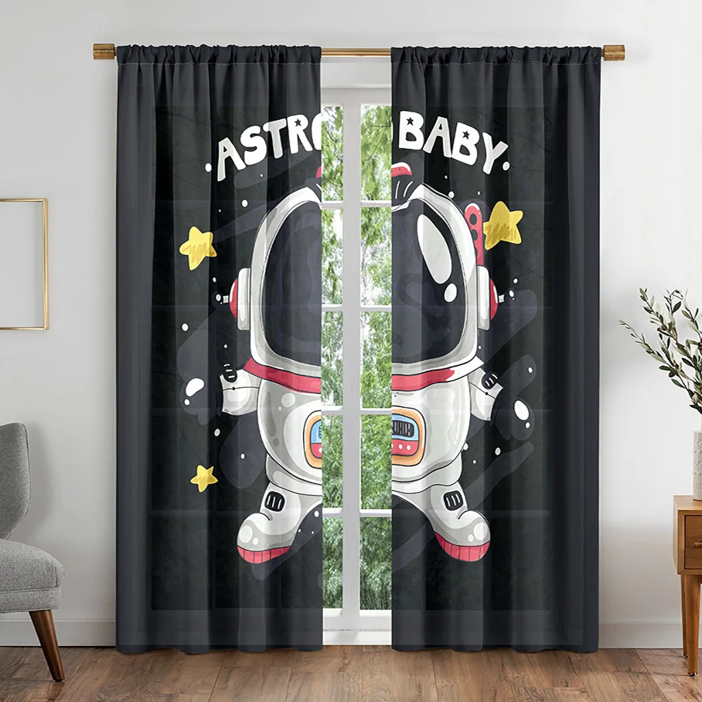 Ready-made Astronaut Spaceman Blackout Window Curtains For Kids Bedroom Living Room Bathroom Kicthen Door Hall Cupboard Home
Ready-made Astronaut Spaceman Blackout Window Curtains For Kids Bedroom Living Room Bathroom Kicthen Door Hall Cupboard Home