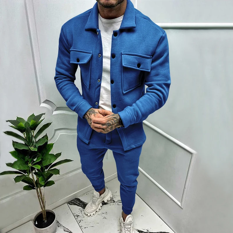 2023 Autumn and Winter New Outdoor Leisure Fashion Two Piece Set Solid Color High end Jacket Long Sleeve Pants Set for Men
2023 Autumn and Winter New Outdoor Leisure Fashion Two Piece Set Solid Color High end Jacket Long Sleeve Pants Set for Men