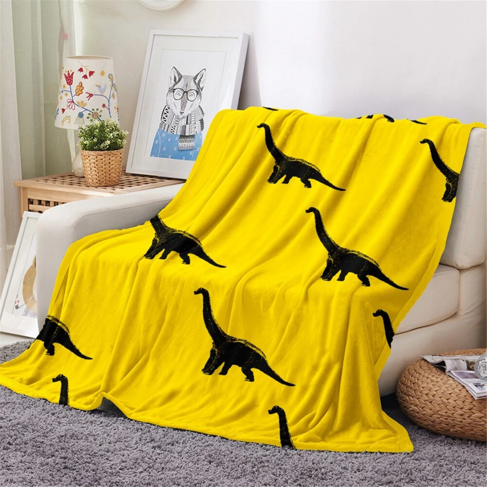 CLOOCL 15 Colors Dinosaur Blanket Cartoon Pattern Thin Flannel Blankets for Sofa Travel Camping Air Conditioning Quilts
CLOOCL 15 Colors Dinosaur Blanket Cartoon Pattern Thin Flannel Blankets for Sofa Travel Camping Air Conditioning Quilts