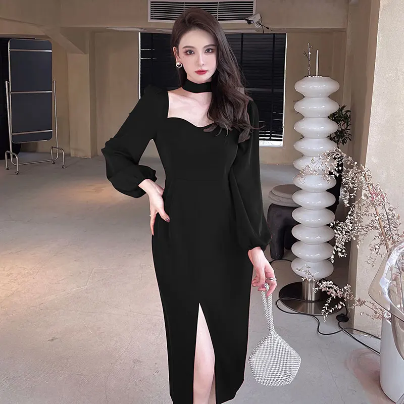 Party Dresses France Vintage Elegant Dress Women Split Sexy Evening Party Midi Dresses Ladies Retro Korean Style Female Dress
Party Dresses France Vintage Elegant Dress Women Split Sexy Evening Party Midi Dresses Ladies Retro Korean Style Female Dress